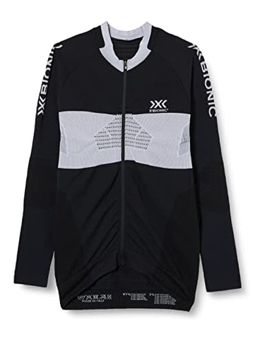 X-Bionic Herren Invent 4.0 Cycling Zip Long Sleeves Men Langarmshirt, B036 Black/Charcoal, EU im Sale